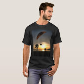 Dropzone am Duskischen Abenteuer Paragliding Art T-Shirt (Vorne ganz)