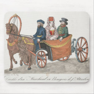 Droshky eines St. Petersburg-Kaufmannes Mousepad