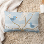 Drossel-Baum-Wurfskissen Lendenkissen (Decke)