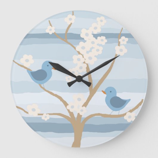 Drossel-Baumuhr Große Wanduhr (Vorderseite)