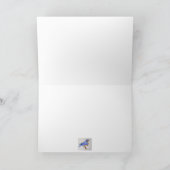 Drossel der Glückgrußkarte Karte (Innenseite)