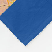 Drossel des Glückes Fleecedecke (Ecke)