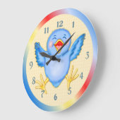 Drossel des Glückes Große Wanduhr (Winkel)