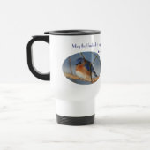 Drossel des Glückes inspirierend Reisebecher (Links)