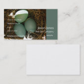 Drossel Eggs Zeiten drei Visitenkarte (Vorne/Hinten)