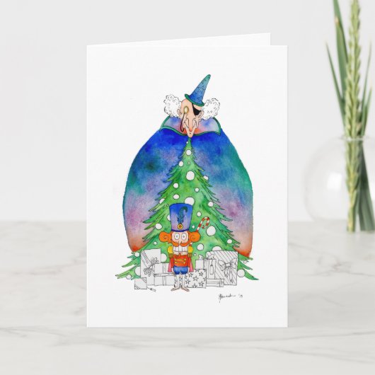 Drossel Feiertagskarte (Vorderseite)