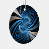 Drossel-Fraktal Keramik Ornament (Rechts)