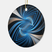 Drossel-Fraktal Keramik Ornament (Links)