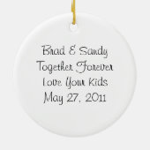 Drossel-Fraktal Keramik Ornament (Hinten)