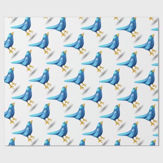 Drossel Geschenkpapier (Flach)