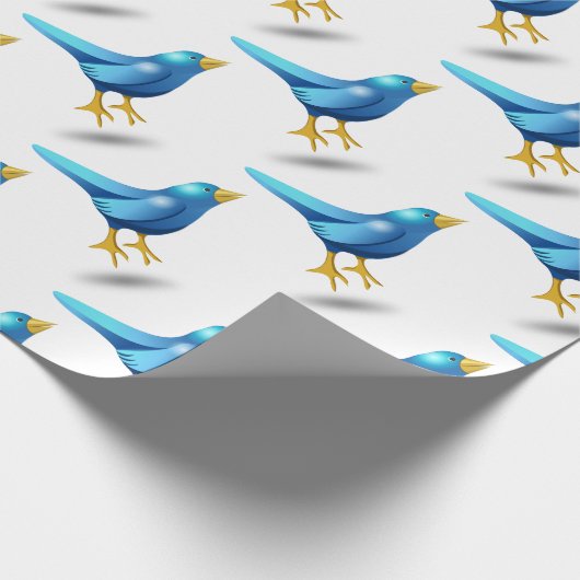 Drossel Geschenkpapier (Ecke)