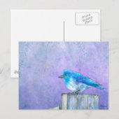 Drossel-Glück Postkarte (Vorne/Hinten)