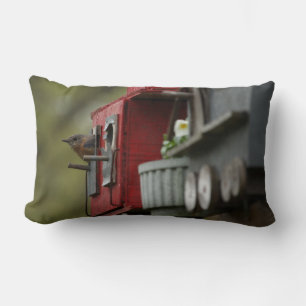 Drossel im Birdhouse-Kissen Lendenkissen