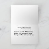 Drossel im Elend Feiertagskarte (Innenseite)