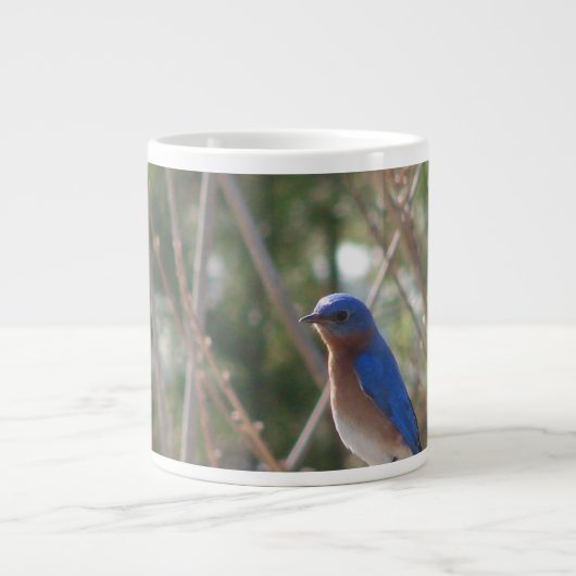 Drossel-Kaffee Mugg Jumbo-Tasse (Vorderseite)