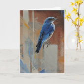 Drossel-leere Karte durch Andrew Denman (Gelbe Blume)