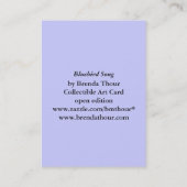 Drossel-Lied ArtCard Visitenkarte (Rückseite)