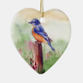 Drossel-Lied-Verzierung Keramik Ornament (Rechts)