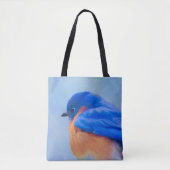 Drossel-Malerei - ursprüngliche Vogel-Kunst Tasche (Vorderseite)