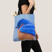 Drossel-Malerei - ursprüngliche Vogel-Kunst Tasche (Von Nahem)