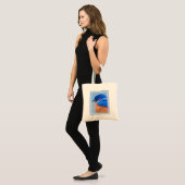 Drossel-Malerei - ursprüngliche Vogel-Kunst Tragetasche (Vorderseite (Model))