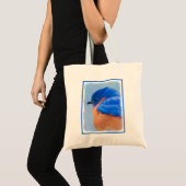 Drossel-Malerei - ursprüngliche Vogel-Kunst Tragetasche (Vorderseite (Produkt))