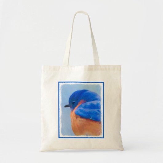 Drossel-Malerei - ursprüngliche Vogel-Kunst Tragetasche (Vorne)