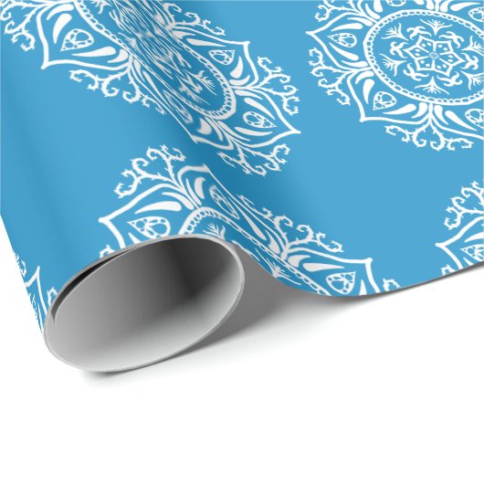 Drossel-Mandala Geschenkpapier (Rolleneckpunkt)