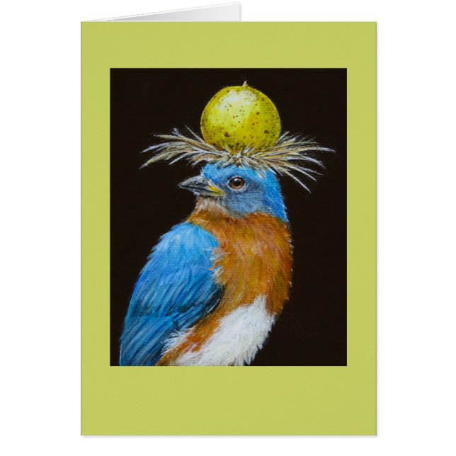 Drossel mit scuppernong Karte (Vorne)