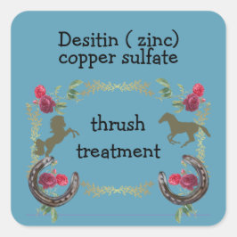 Drossel Quadratischer Aufkleber