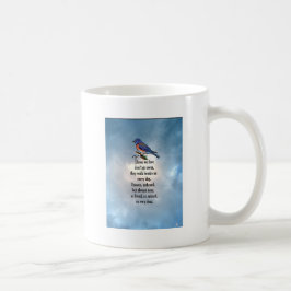 Drossel-"so geliebtes" Gedicht Kaffeetasse