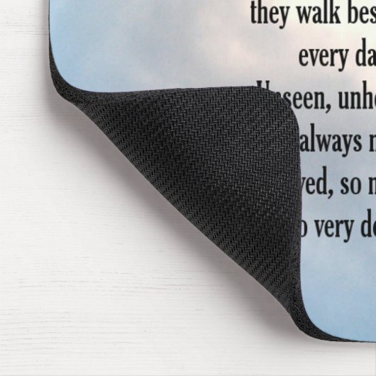 Drossel-"so geliebtes" Gedicht Mousepad (Ecke)