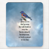 Drossel-"so geliebtes" Gedicht Mousepad (Vorne)