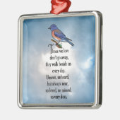 Drossel-"so geliebtes" Gedicht Ornament Aus Metall (Links)