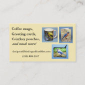 Drossel-Visitenkarte Visitenkarte (Rückseite)