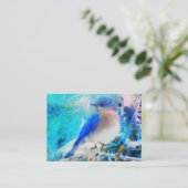 Drossel-Visitenkarten Visitenkarte (Stehend Vorderseite)