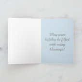 Drossel-Weihnachtskarte Feiertagskarte (Innenseite)