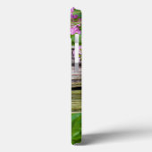 Drosselmann auf Zaunposten im Blumengarten Case-Mate iPhone Hülle (Rückseite / Links)