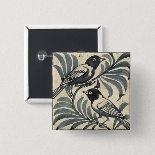 Drosseln (w/c auf Papier) Button (Vorne & Hinten)