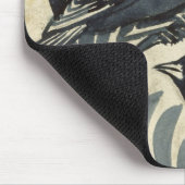 Drosseln (w/c auf Papier) Mousepad (Ecke)