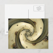 Droste-Effect-Traktorrad Postkarte (Vorne/Hinten)