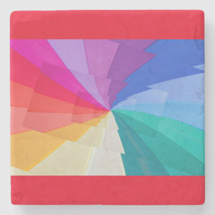 Droste-Effekt auf Steinuntersetzer