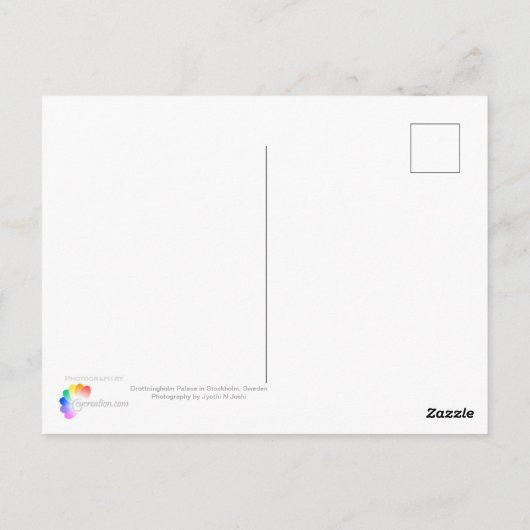 Drottningholm Palace in Schweden Postkarte (Rückseite)