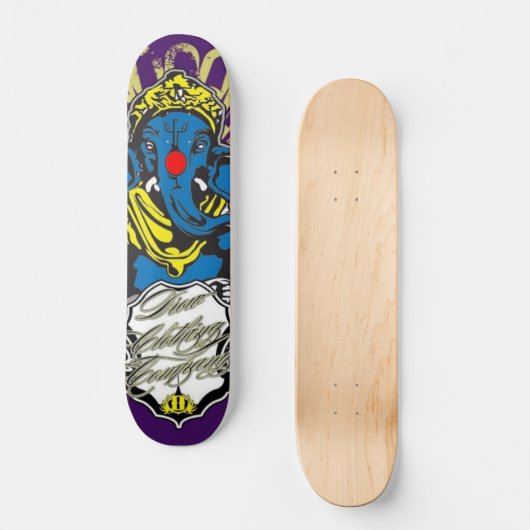 Drow Elefant-Plattform Skateboard (Vorderseite)