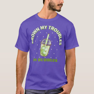 Drown My Troubles in Bubbles - Kawaii Cute Milk Bo T-Shirt