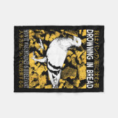 Drowning in Bread Pigeon Fleecedecke (Vorderseite (Horizontal))