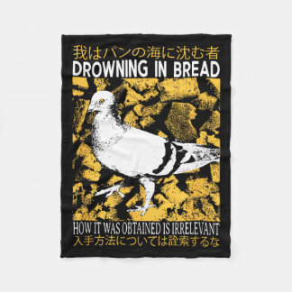 Drowning in Bread Pigeon Fleecedecke