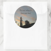 Drowsy dusk runder aufkleber (Tasche)