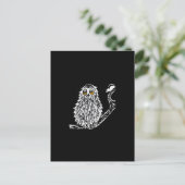 Drowsy Owl Postcard Postkarte (Stehend Vorderseite)