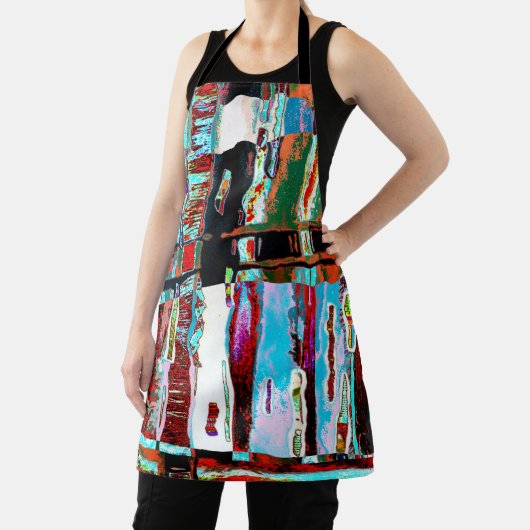 Druck apron Collapse Reflexion Abstract Schürze (InSitu)